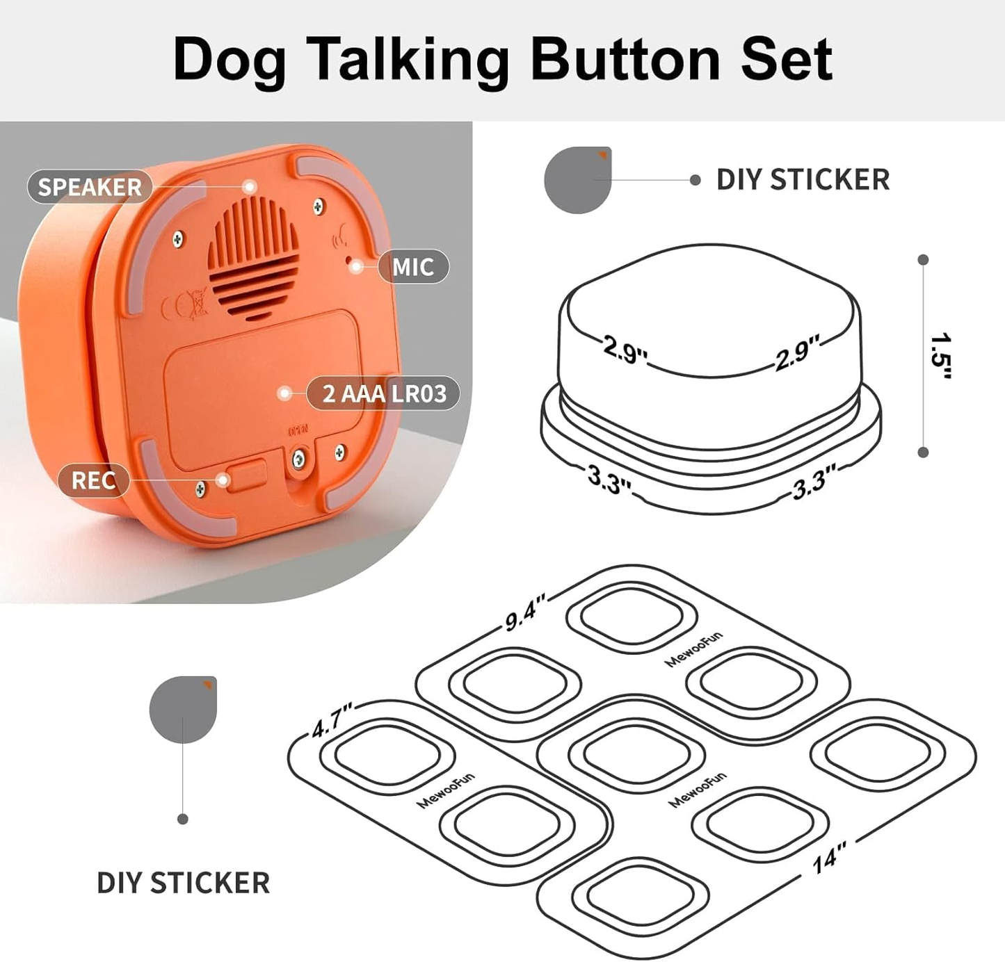 PawSpeak™ – Interaction Pet Buttons