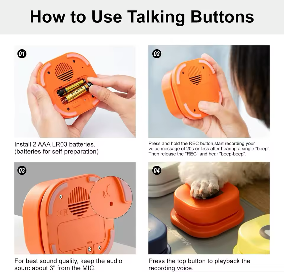 PawSpeak™ – Interaction Pet Buttons