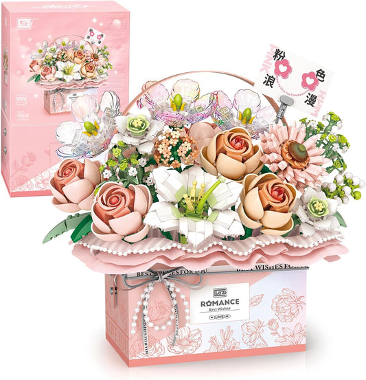 BloomBricks™ - Radiant Rose Basket